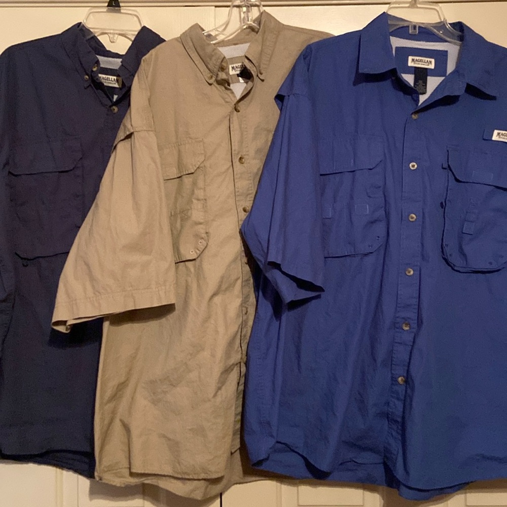 Magellan Mens 3XL fishing shirts. Like new.